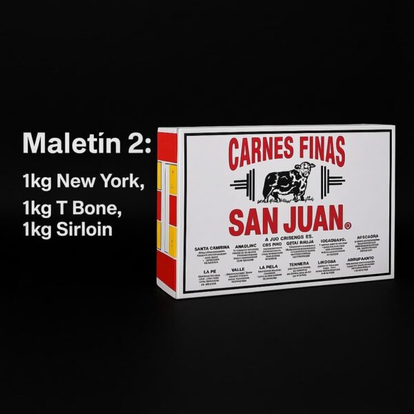 Maletin 2- 1kg New Yorl-1kg Sirloin-1kg Tbone